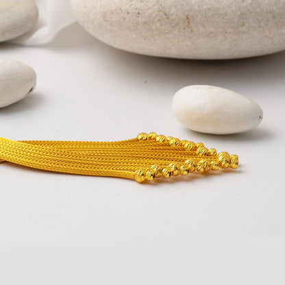 14K Yellow Gold Braided Chain Set