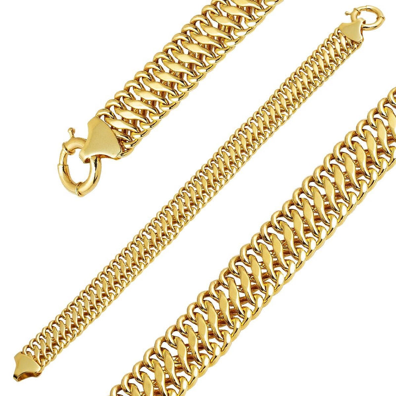 14K Yellow Gold Woven Chain Bracelet