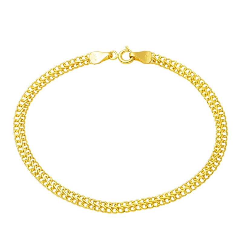 14K Yellow Gold Woven Chain Bracelet (1.26 g)