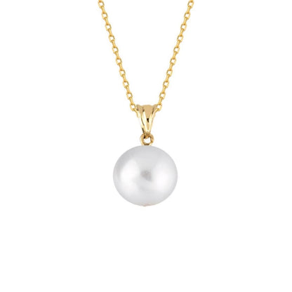 14K Yellow Gold Pearly Pearl 3-Piece Jewelry Set