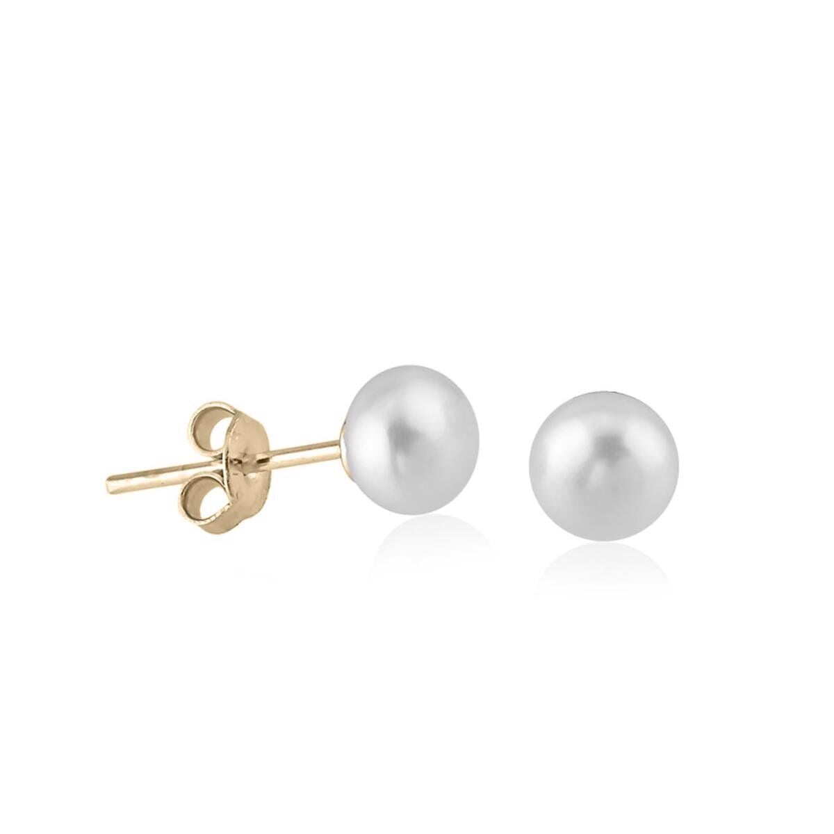 14K Yellow Gold Pearly Pearl 3-Piece Jewelry Set