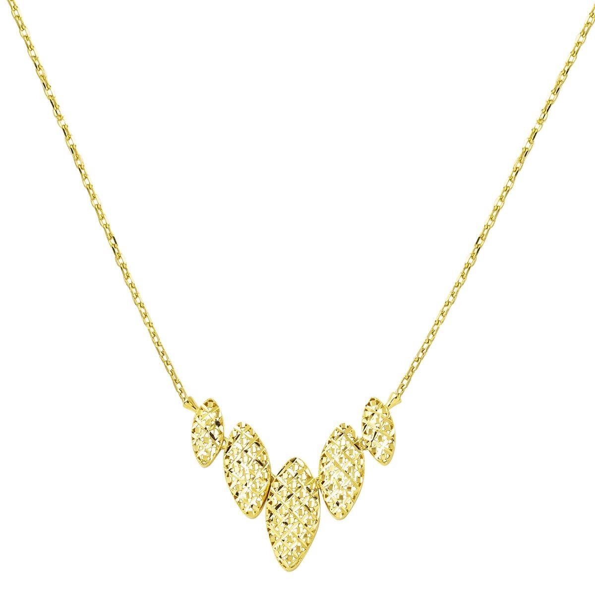 14K Yellow Gold Perspective Necklace