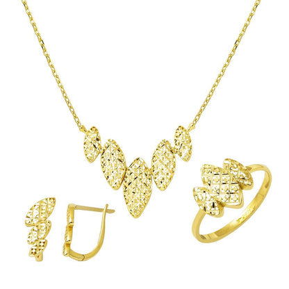 14K Yellow Gold Perspective Jewelry Set (7.13 g)