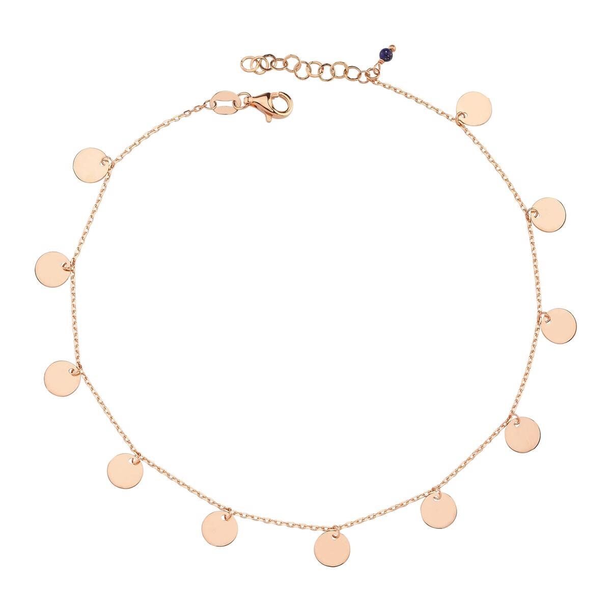 14K Rose Gold Plate Anklet