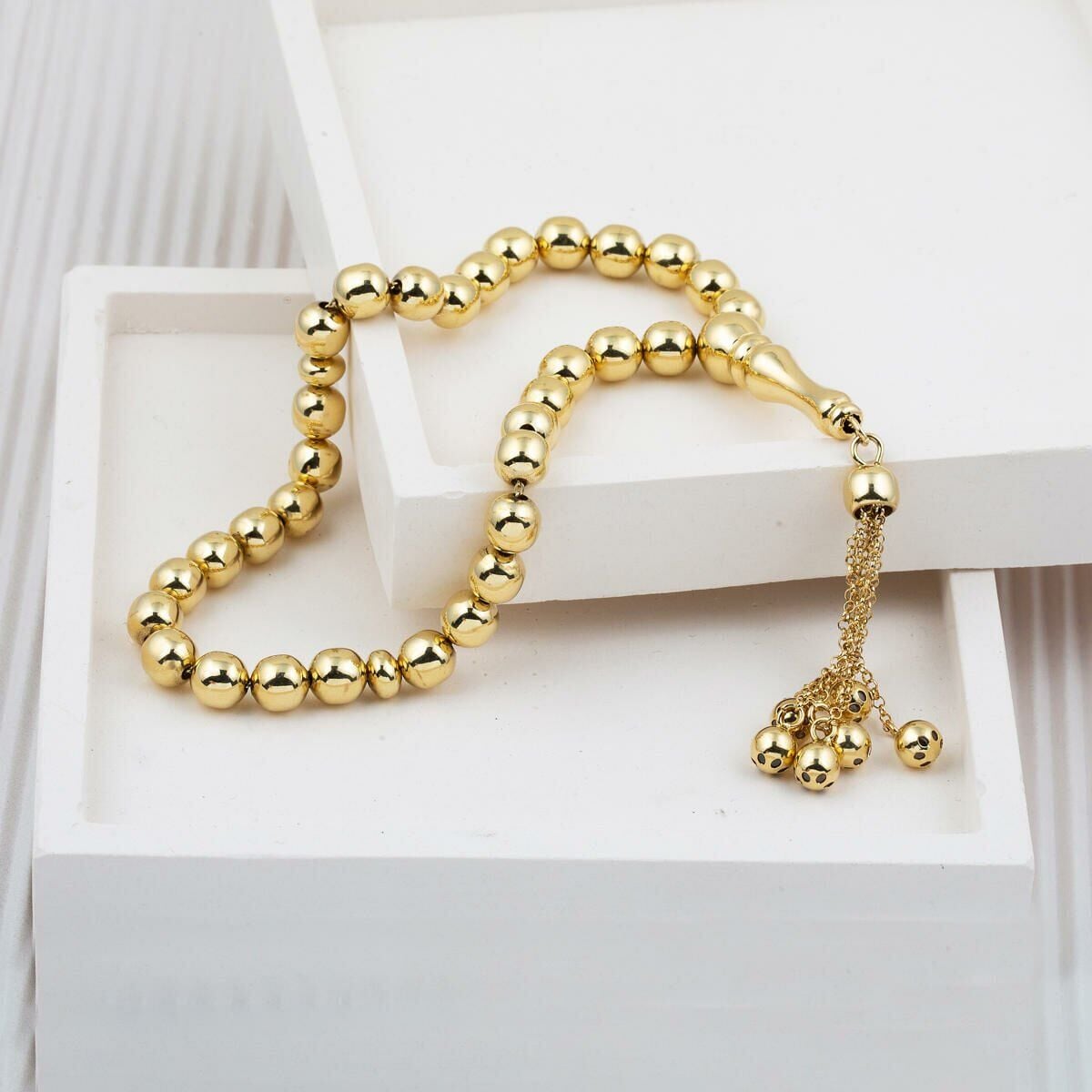 14K Yellow Gold Polat Prayer Beads