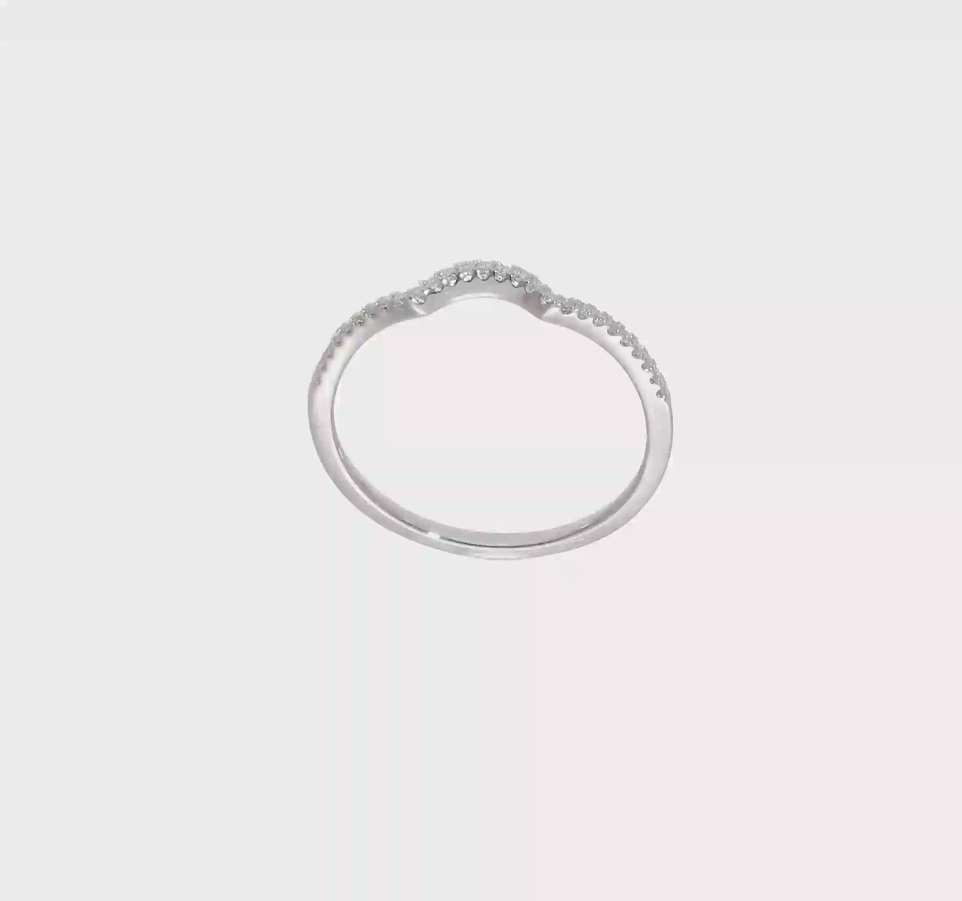 0.11ct. CZ Solid Real 14k White Polished Matching Wedding Wedding Band Ring-rm7888b-011-waa