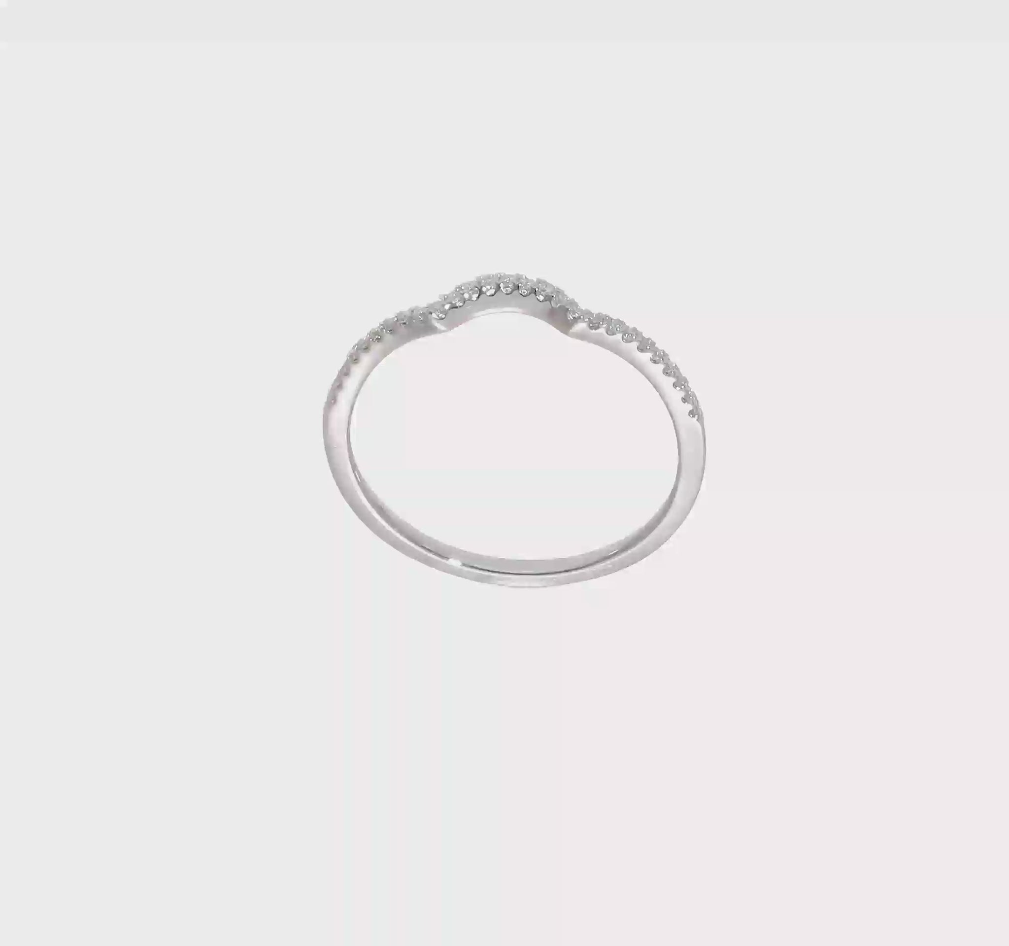 0.11ct. CZ Solid Real 14k White Polished Matching Wedding Wedding Band Ring-rm7888b-011-waa