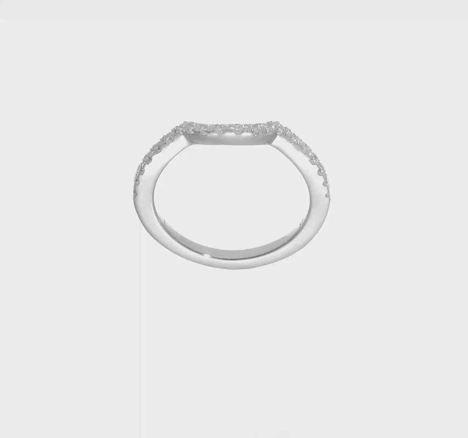 14k White Gold Real Diamond Wedding Band-RM2142B-040-WAA