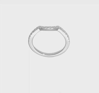 14k White Gold Real Diamond Wedding Band-RM2142B-040-WAA