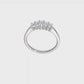14K White Gold 5-Stone Real Diamond Band-RM3176B-050-WAA