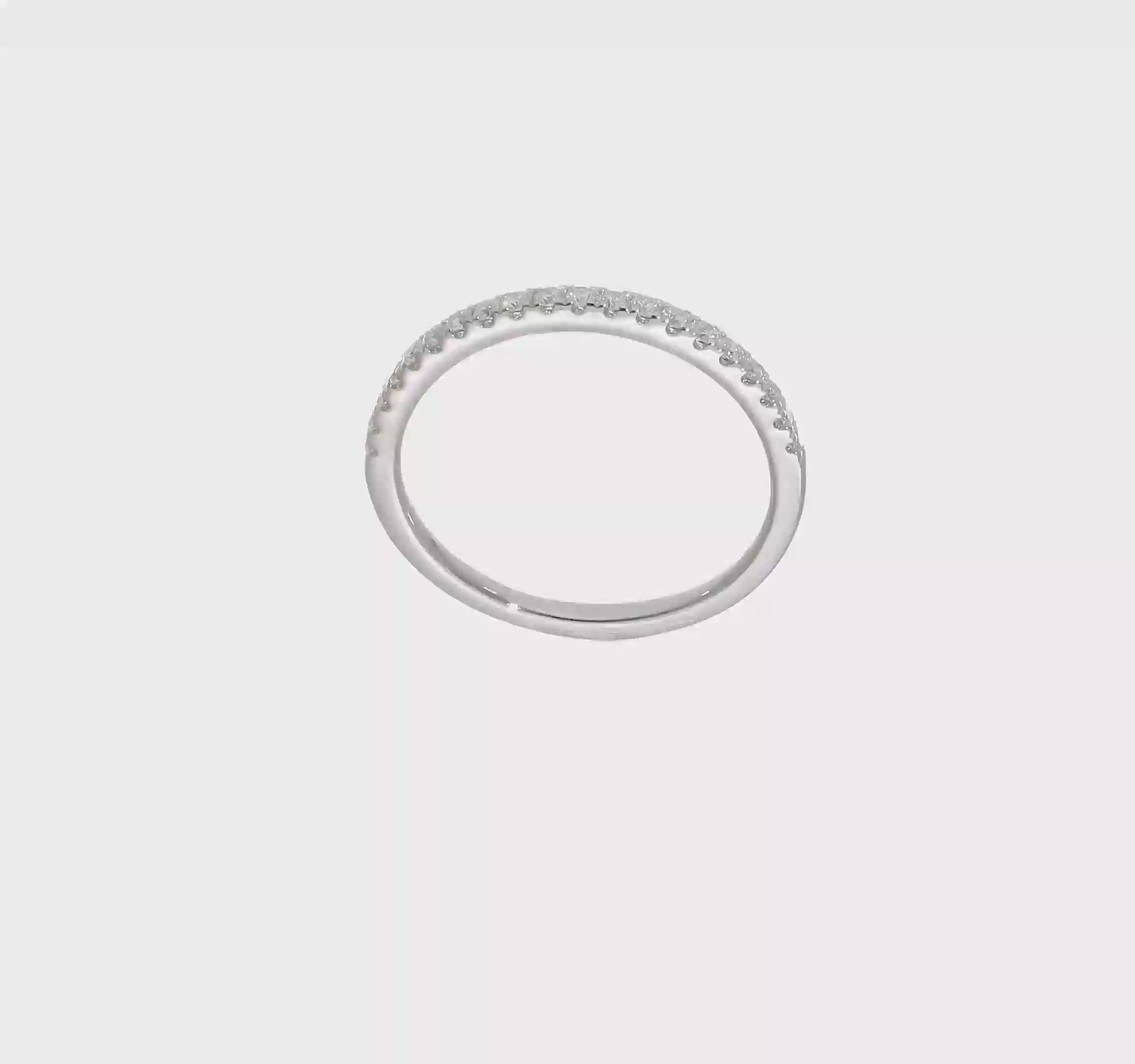 0.25ct. CZ Solid Real 14k White Polished Matching Wedding Wedding Band Ring-rm7878b-025-waa