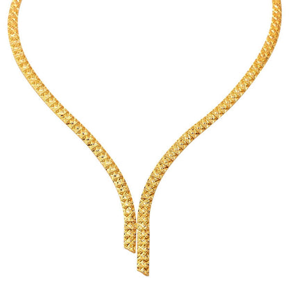 14K Yellow Gold Princess Collar Necklace