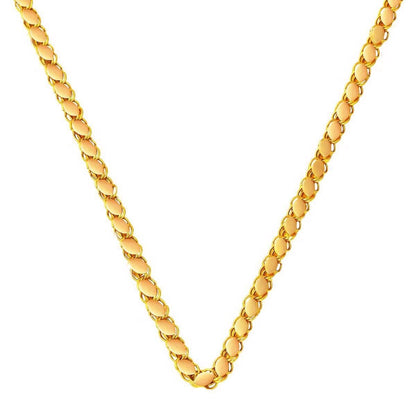 22K Yellow Gold Maras Sequin Chain 65 cm