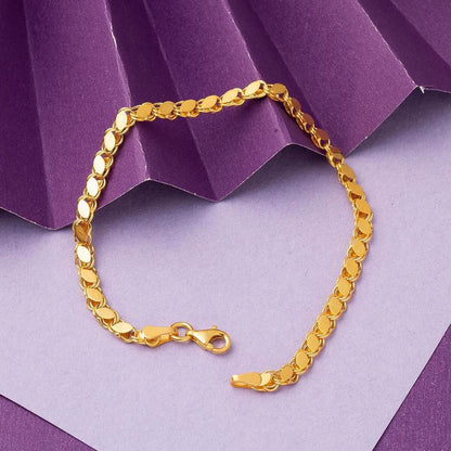 22K Yellow Gold Sequin Bracelet (5.11 g)