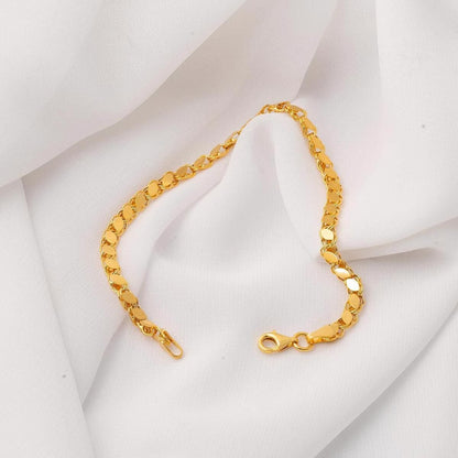 22K Yellow Gold Sequin Bracelet (5.11 g)