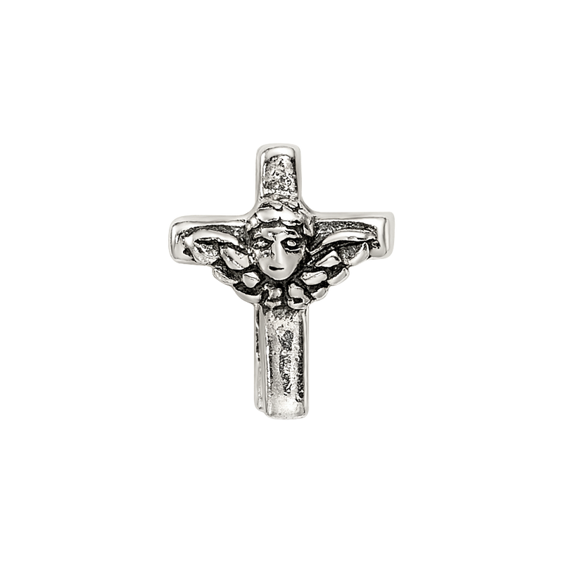 Sterling Silver Reflections Kids Angel Cross Bead