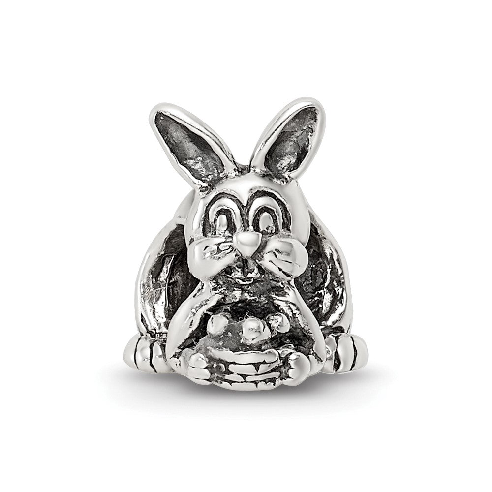 Sterling Silver Reflections Bunny With Basket Bead