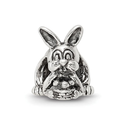 Sterling Silver Reflections Bunny With Basket Bead