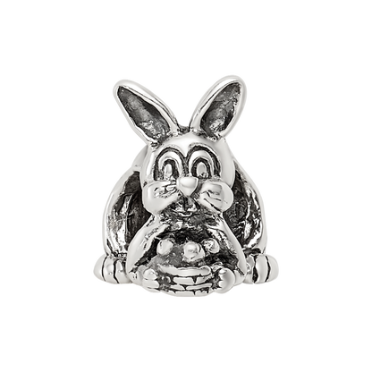 Sterling Silver Reflections Bunny With Basket Bead