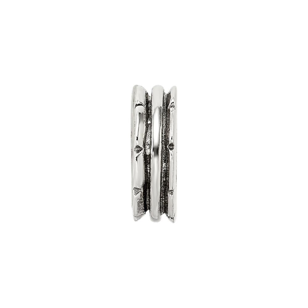Sterling Silver Reflections Grooved Spacer Bead