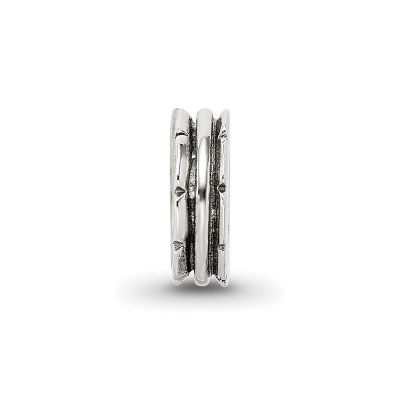 Sterling Silver Reflections Grooved Spacer Bead