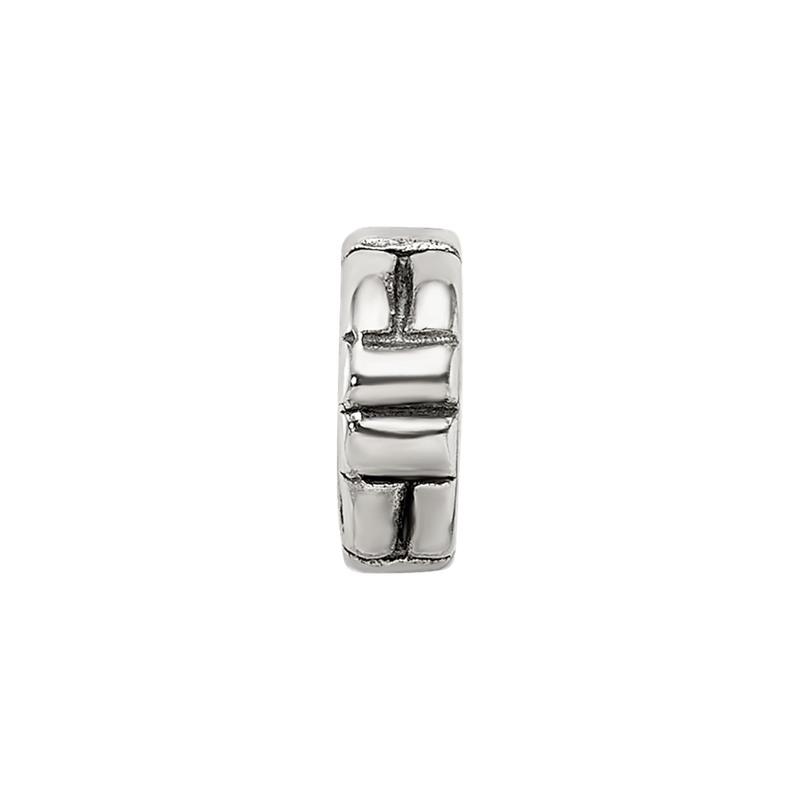 Sterling Silver Reflections Notched Spacer Bead