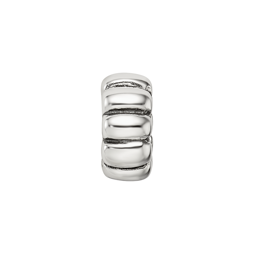 Sterling Silver Reflections Scalloped Spacer Bead