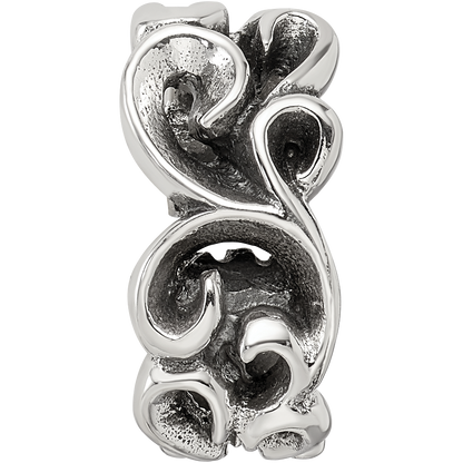 Sterling Silver Reflections Scroll Connector Bead