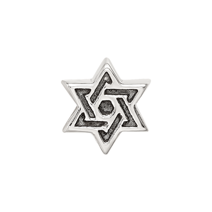 Sterling Silver Reflections Kids Star Of David Bead