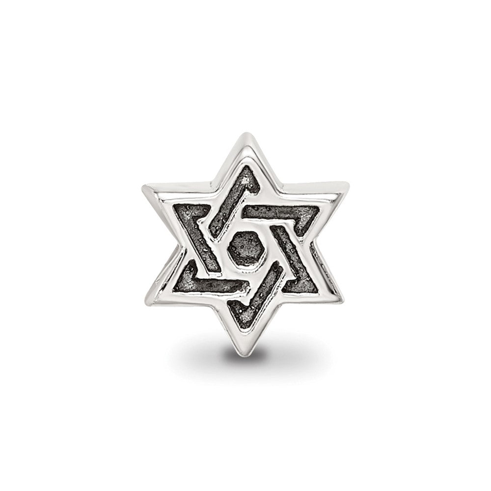 Sterling Silver Reflections Kids Star Of David Bead