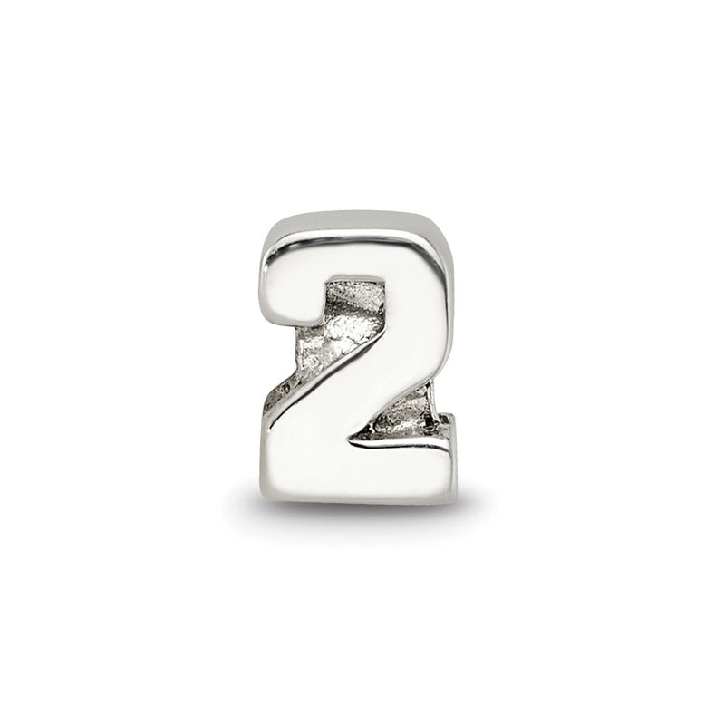 Sterling Silver Reflections Kids Number 2 Bead