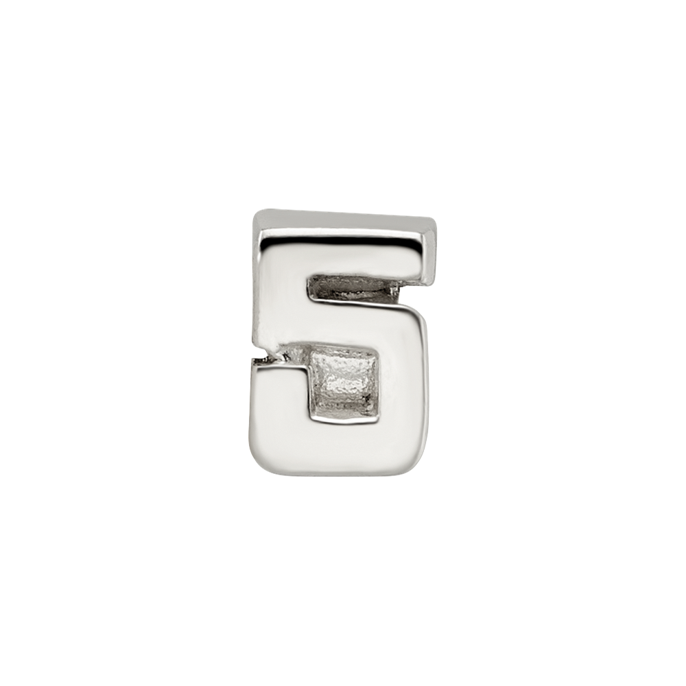 Sterling Silver Reflections Kids Number 5 Bead