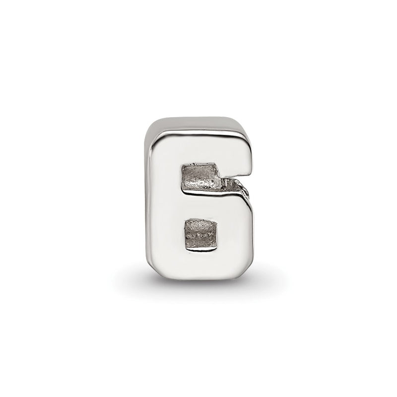 Sterling Silver Reflections Kids Number 6 Bead