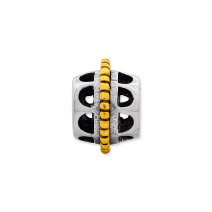 Ss/Gold Plated Sterling Silver & 14K Reflections Bali Bead
