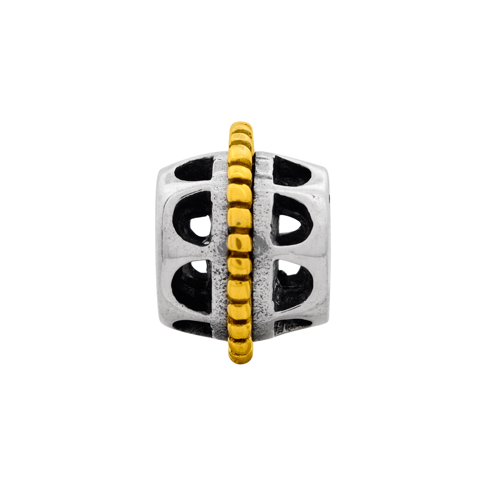 Ss/Gold Plated Sterling Silver & 14K Reflections Bali Bead
