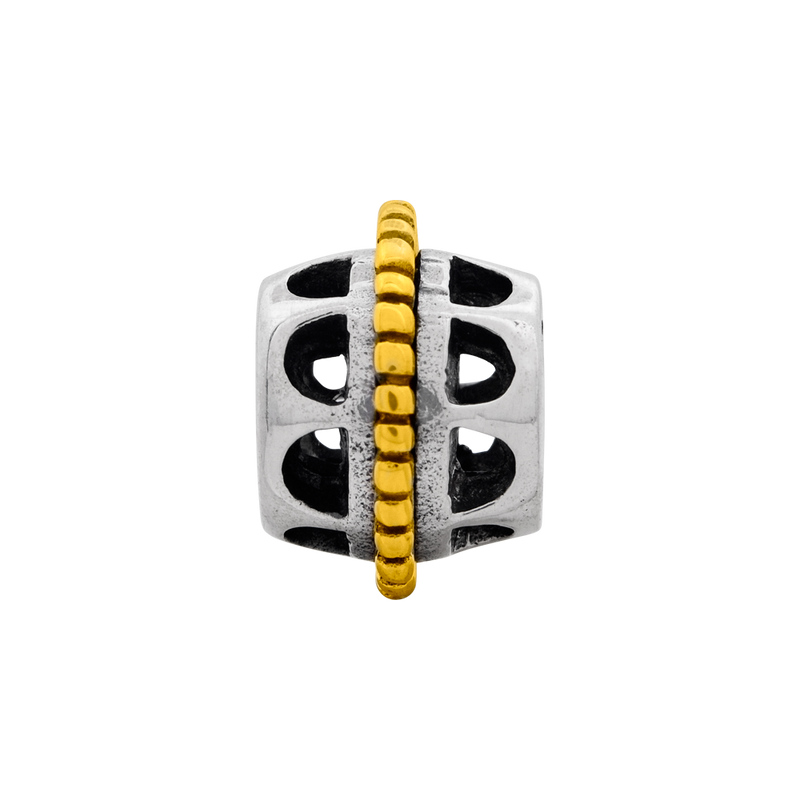 Ss/Gold Plated Sterling Silver & 14K Reflections Bali Bead