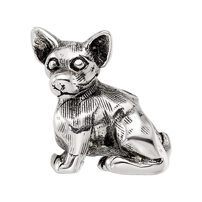 Sterling Silver Reflections Chihuahua Bead