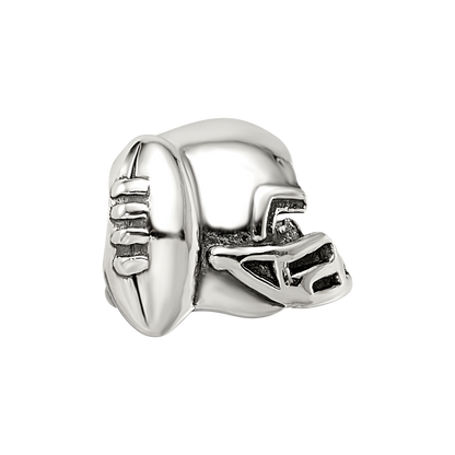 Sterling Silver Reflections Football Helmet Bead
