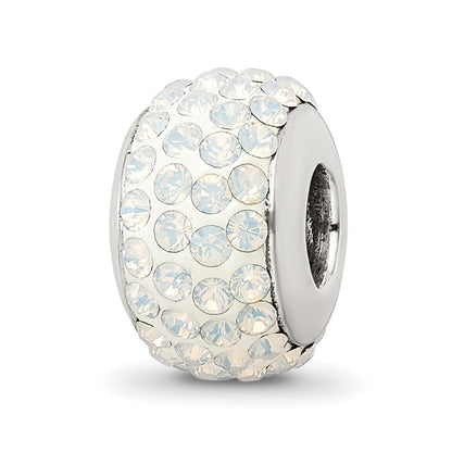 Sterling Silver Reflections Cream Full Preciosa Crystal Bead
