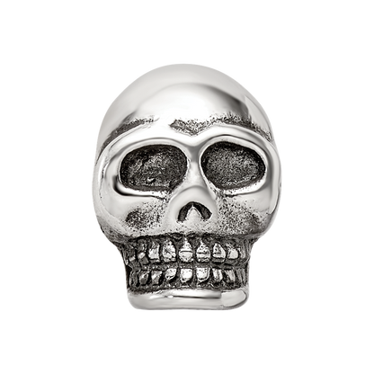 Sterling Silver Reflections Skull Bead