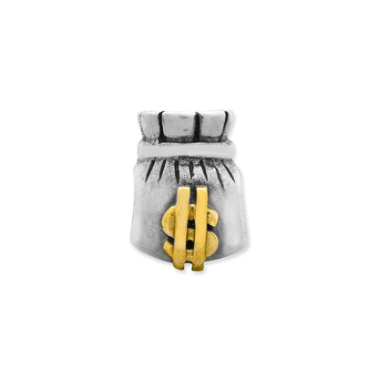 Ss/Gold Plated Sterling Silver & 14K Reflections Money Bag Bead