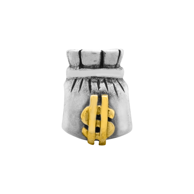Ss/Gold Plated Sterling Silver & 14K Reflections Money Bag Bead