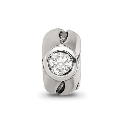 Sterling Silver Reflections Cz Bead