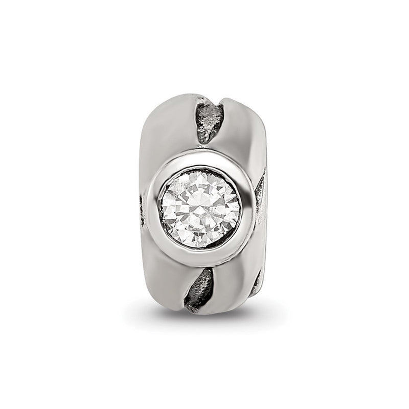 Sterling Silver Reflections Cz Bead