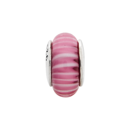 Sterling Silver Reflections Hand-Blown Glass Bead