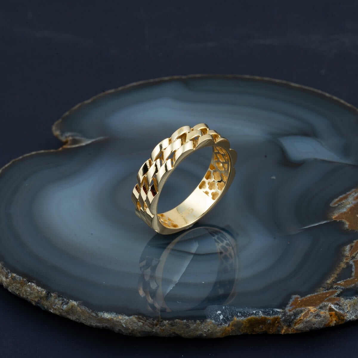 14K Yellow Gold Designer Inspired Ring