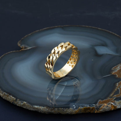 14K Yellow Gold Designer Inspired Ring