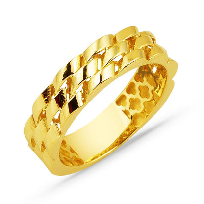 14K Yellow Gold Designer Inspired Ring
