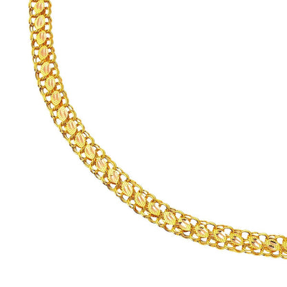 14K Yellow Gold Dream Sequin Chain Bracelet