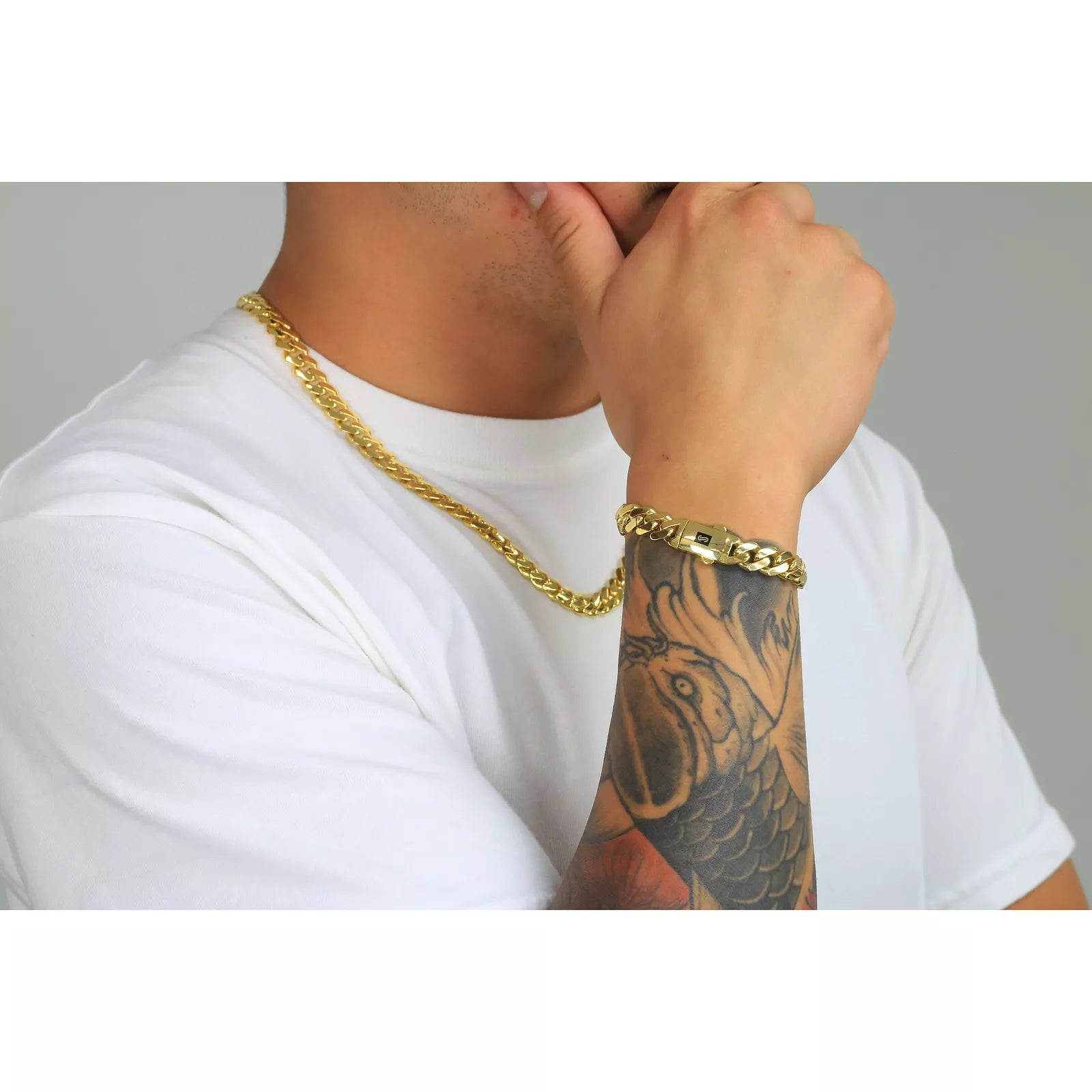 10k Yellow Gold Royal Monaco Miami Cuban Link Curb 17mm Mens Chain Necklace 26"